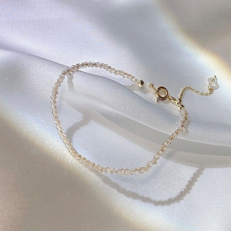 2025 New Arrival Exquisite Shining Diamond Silver Anklet Female Ins Special-Interest Design Ankle Ring Fancy Summer Tide Foot Accessories