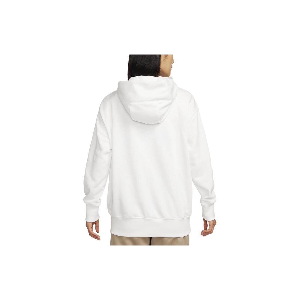 Nike Solid Color Hooded Casual Long Sleeve Sweatshirt Women Sweatshirt Peak-White FZ4790-121