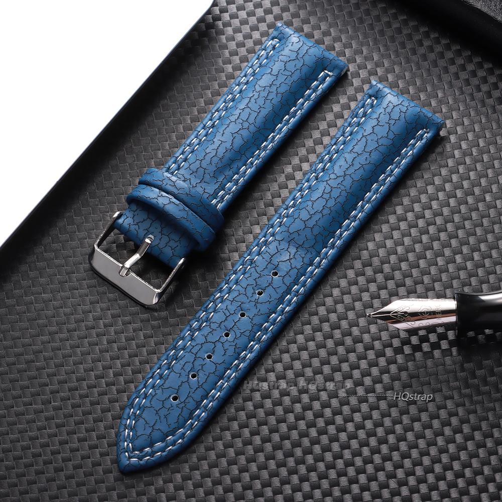 18mm 20mm 22mm Leather Watch Bands for Men Women Universal Handmade Watch Strap Business Replacement Watchband for Seiko