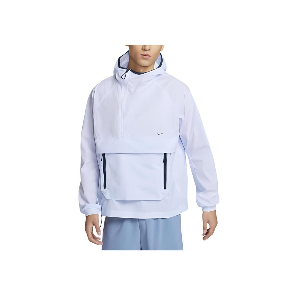Nike Motivo Logo Tinta Unita Outdoor Casual Sport Giacca con Cappuccio Uomo Giacca Grigio Viola FN3873-085