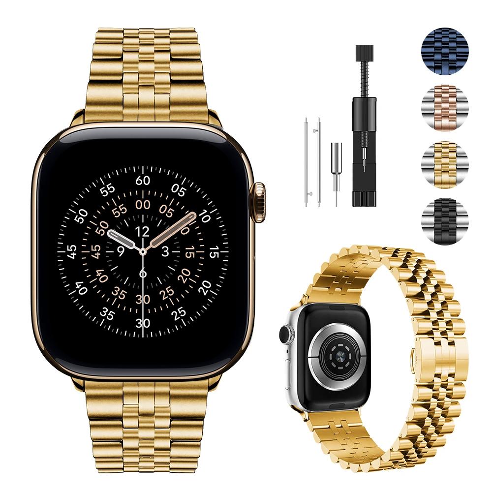 Metal Strap For Apple Watch Ultra 3/2 49mm 11/10 42/46mm 9 8 7 45/41mm Stainless Steel Bracelet Wristband iwatch 6 5 SE3 44/40mm