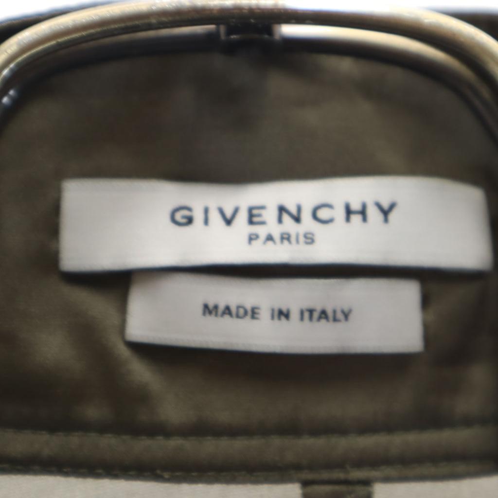 Givenchy Made In Italy Long Sleeve Tack Shirt 36 Brown Gray Blouse Women Used