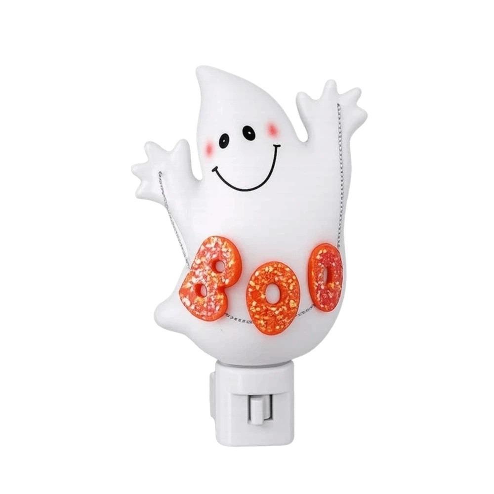 Resin Made Resin Ghost Lamp Wall Plug Pumpkin Wall Light Plug In Nightlight Staircase Walkway