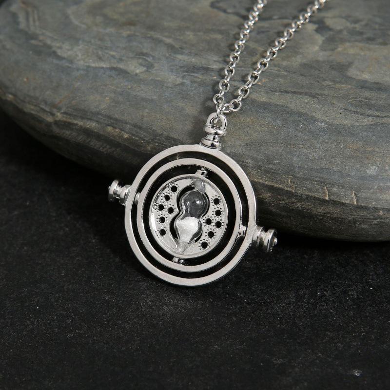 Creative Hourglass Necklace & Earring Set Sweater Chain Series