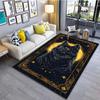 Black Wolf Patter Carpet for Living Room Bedroom Bedside Bathroom Floor Mat Area Rug Sofa Home Decor for Gifts