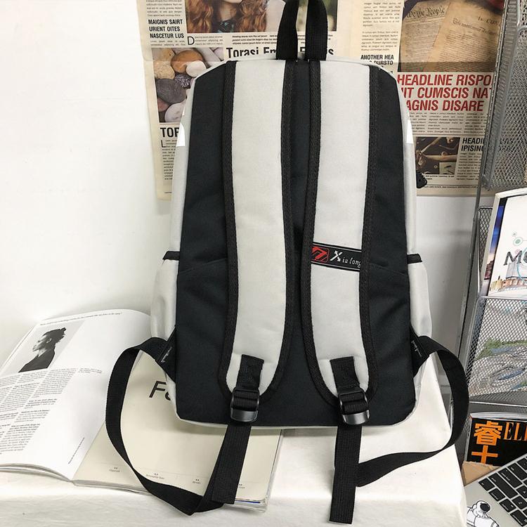 Studentský batoh Oxford Schoolbag Lehký Velkokapacitní měkký ramenní popruh Módní potisk Multifunkční batohy