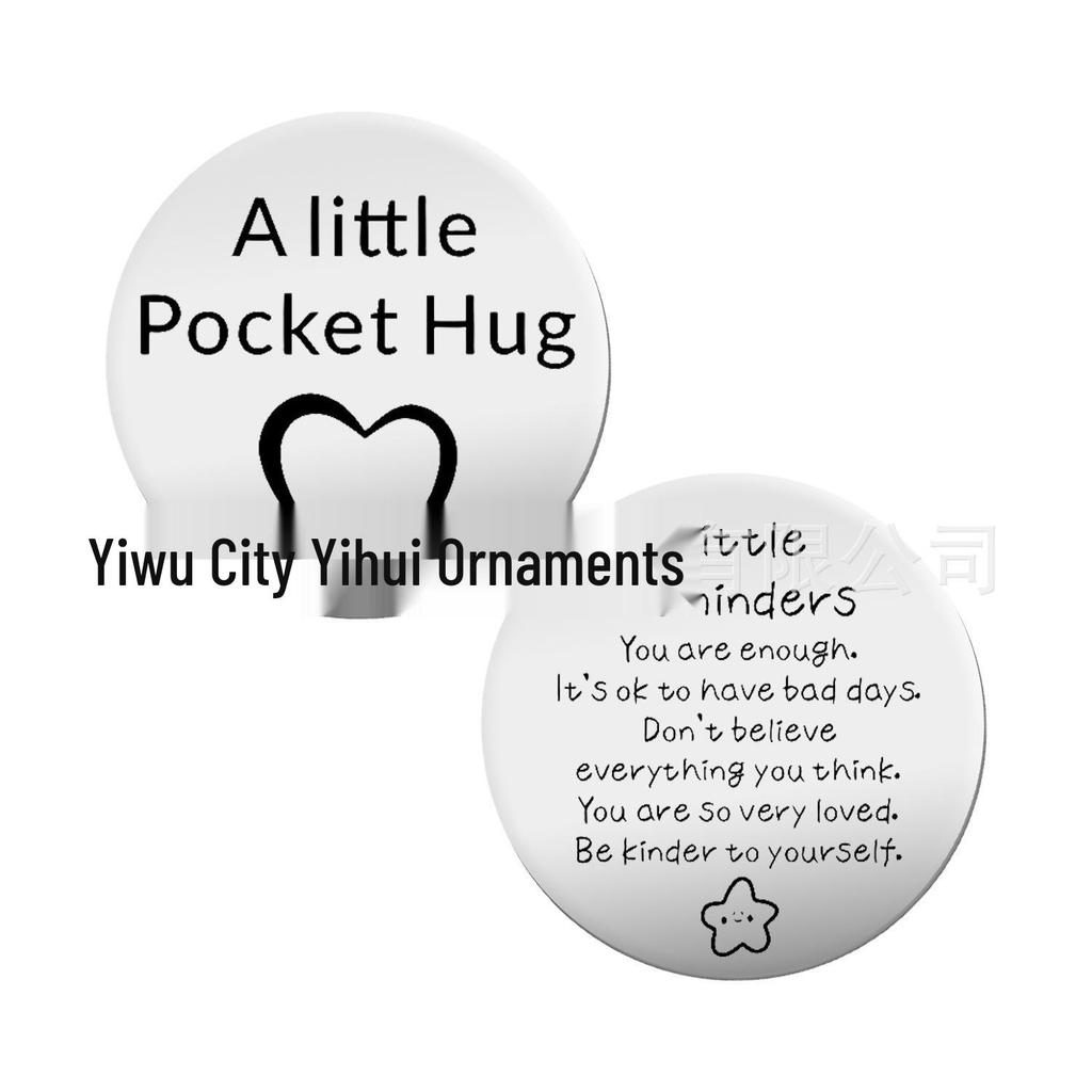 Cross-border PockHug Pocket Hug Decision Coin Keychain with Leather Case
