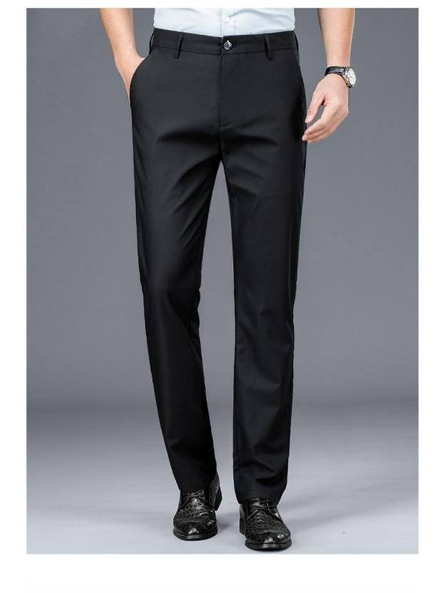 Men's Summer Thin Straight-Cut Ice Silk Pants