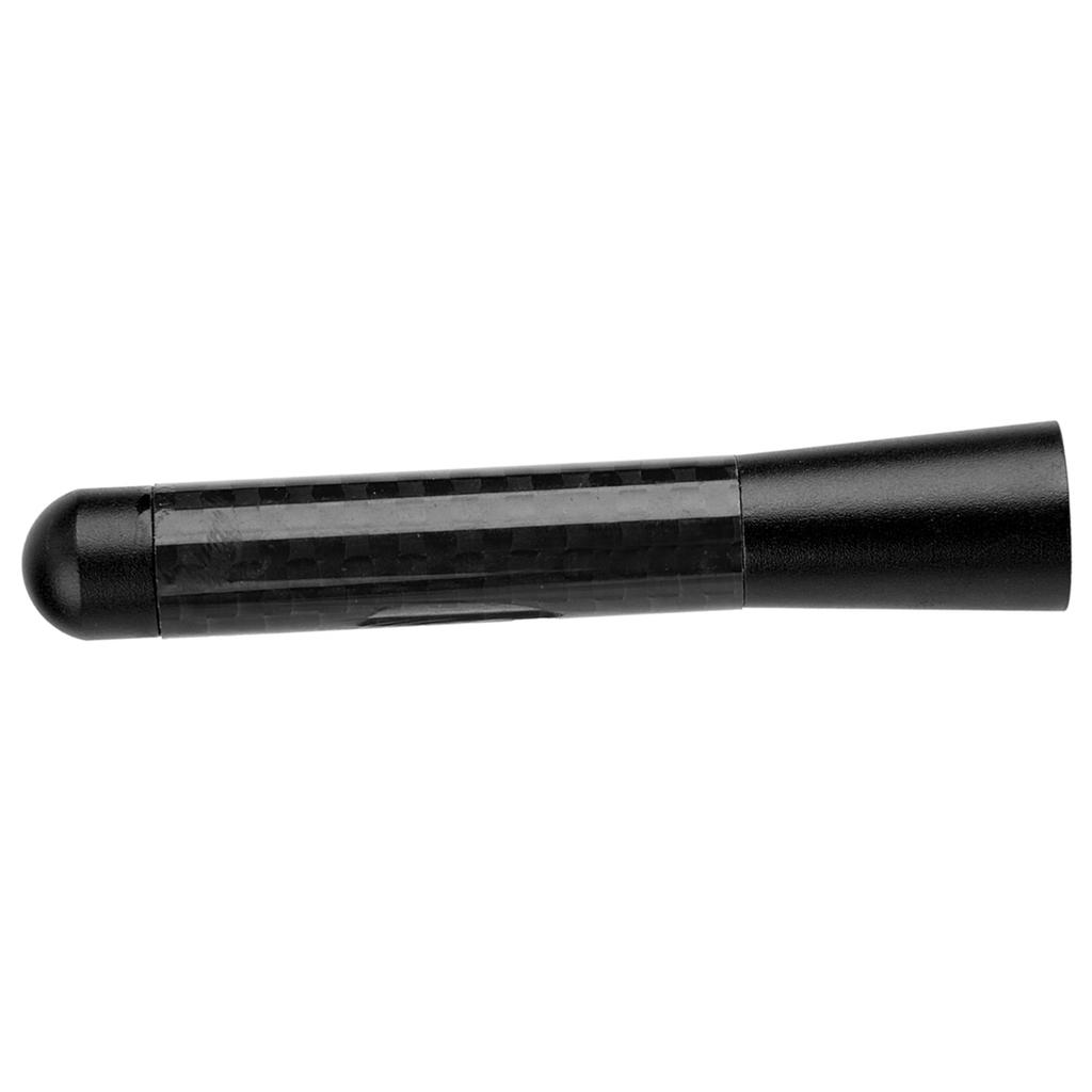 3 Carbon Fiber Screw Radio Short Antenna Aerial for Universal Car Modification (Black)