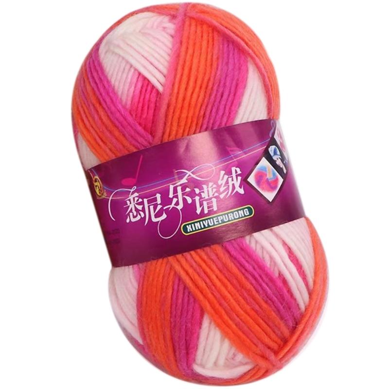 Rainbow Wool Yarn Bundle for Crafting Create Beautiful Scarves, Hats, and More