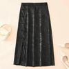 Women's Chinese Retro Velvet Skirt with Frog Buttons - Slimming, Versatile, and Stylish