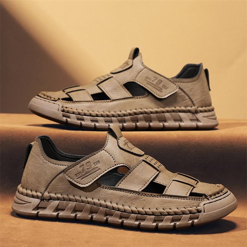 Hand-stitched Summer Men Sandals Breathable Outdoor Men Beach Sandals