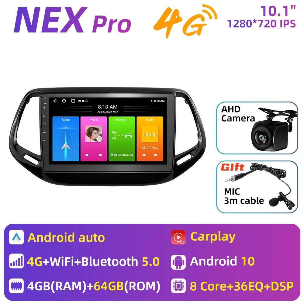 Car Radio for Jeep Compass 2017 - 2020 2 Din Android Stereo Multimedia Player GPS Navigation Carplay Autoradio Touch Head Unit