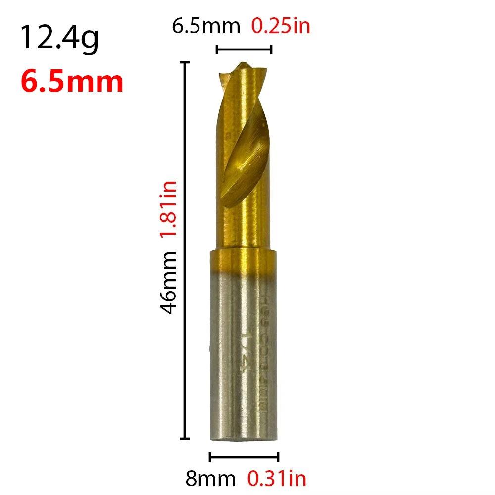 1Pcs Durable 6.5/8/10mm HSS Drill Bit Metal Cobalt Containing Spot Weld Drill Bit Countersink Bit Welding Remover Milling Cutter