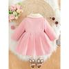 high qualityBaby Girl Clothing, Baby Products, Girls' Clothing, Fashionable And Versatile Button Jacket For Baby Girls, 0-3 Years Old, With A Long