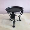 Iron Art Iron Flower Rack Black Mini Flowerpot Stand Creative Three-legged Plant Stand  Balcony