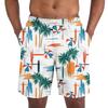 Mens Casual Shorts/Drawstring Summer Beach Stretch