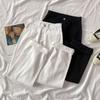 Large Size Loose Straight Jeans Women's Spring New Thin Korean Version White Wide-leg Pants High Waist Pendant Trousers