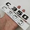 3D ABS Car Letters Logo C300 C350 4MATIC Rear Trunk Badge Sticker Decals For Mercedes Benz C Class C300 C350 W205 Tail Marking