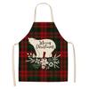 Linen Merry Christmas Apron Christmas Decorations for Home Kitchen Accessories 2025 Christmas Natal Navidad 2025 New Year Gifts