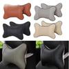 General Car Interior Cervical Spine Pillow Colorful Pu Leather Car Seat Headrest Breathable Mesh Neck Protection Relaxing Tools