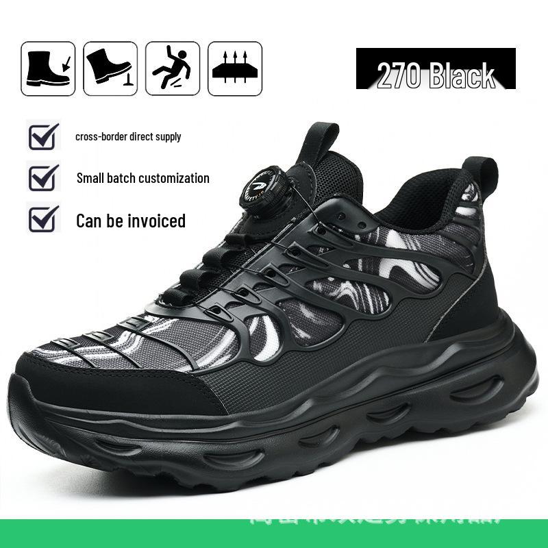 Steel Toe Anti-Smash Breathable Work Shoes - Lightweight, Comfortable, Wear-Resistant, Puncture-Proof Safety Boots