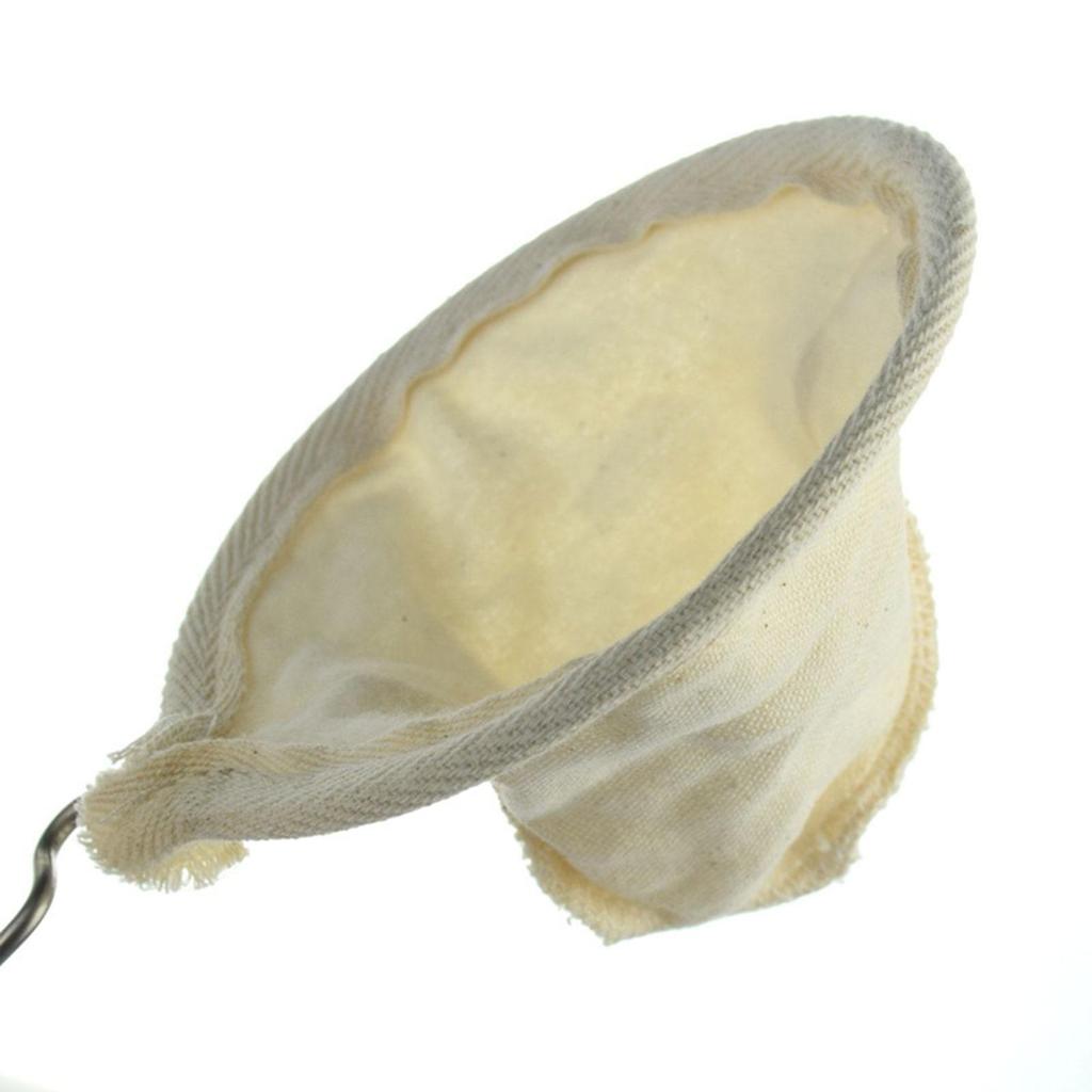 Reusable Coffee Filter Bag, Decor Handcraft, with Handle Flannel Cloth, Washable, Accessories Parts,