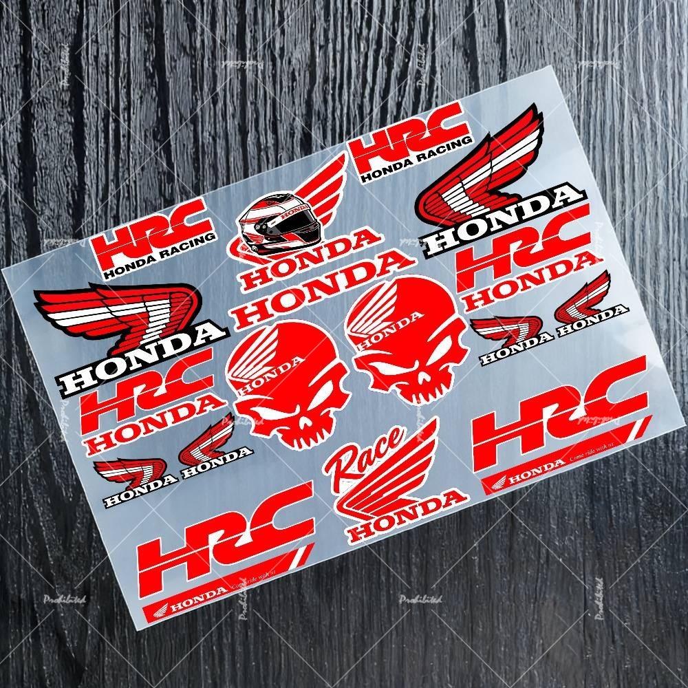 AAADG1 Cool Rider for Honda Stickers Moto Sticker Auto Body Bumper Windows Motorcycle Laptop Walls Vinyl Decal Car Tuning Accessories 20x30cm