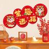 6Pcs Wall Backdrops Paper Fan Round Origami Fan Fan Flower New 3D Paper Fan Flower  Party Supplies