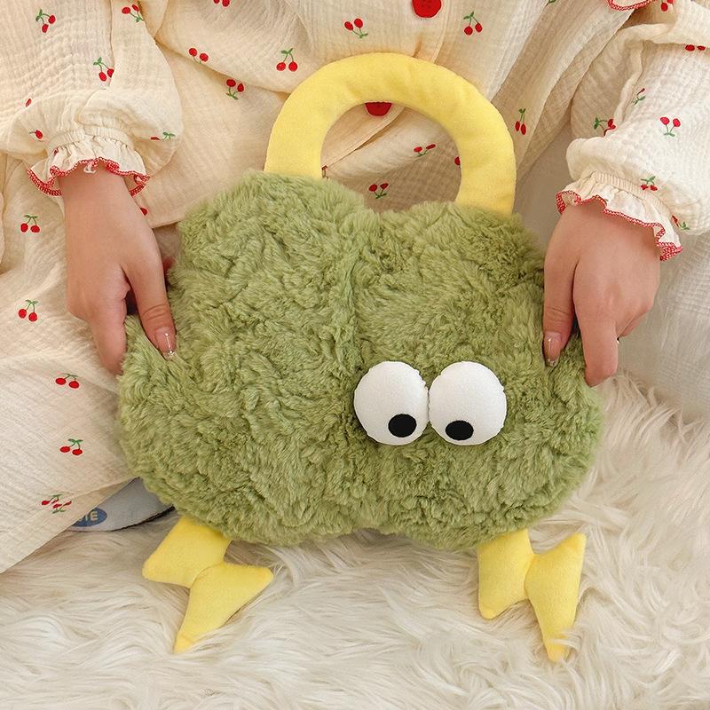 Rechargeable Plush Hot Water Bottle - Explosion-Proof Hand Warmer, 2024 Style Electric Bed Warmer.