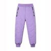 Boys Girls Winter Pants Waterproof Padded Thick Warm Trousers Ski Pants Elastic Kids Fleece Pant Thick