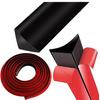1PC 1/2/3meters Durable Silicone Quarter Round Molding Trim Flexible Caulk Strip Peel and Stick Door Bottom Seal Strip Floor Edg