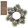 Coroană de Crăciun Fructe de Pădure Artificiale Con de Pin Lumânare Pin Coroane Ghirlandă Inel pentru Lumânare Masă Decorațiuni Casă Petrecere