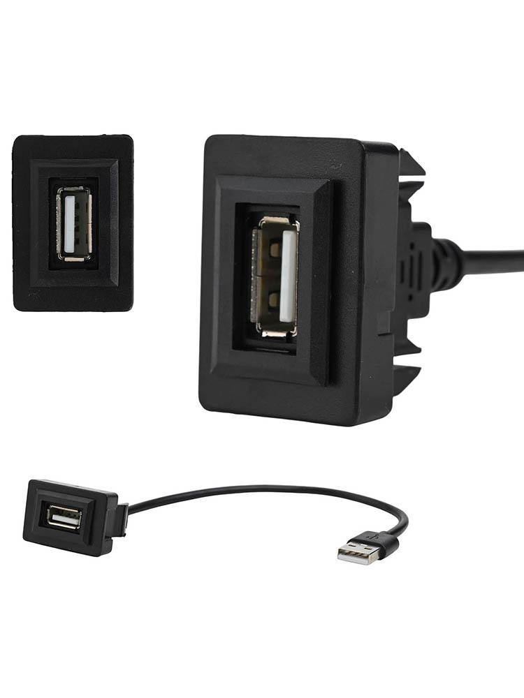 Car Accessories USB Socket Cable Compact Face Size High Universality Fitment Minimum Cut-out Size For FJ Cruiser China Mainland