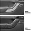 1Pair Interior Door Grab Handle Inserts Cover Trim Replacement 1RC72JAHAD 1RC72JAHAE Left Right Side for 2011-2018 Jeep Wrangler JK (Black)