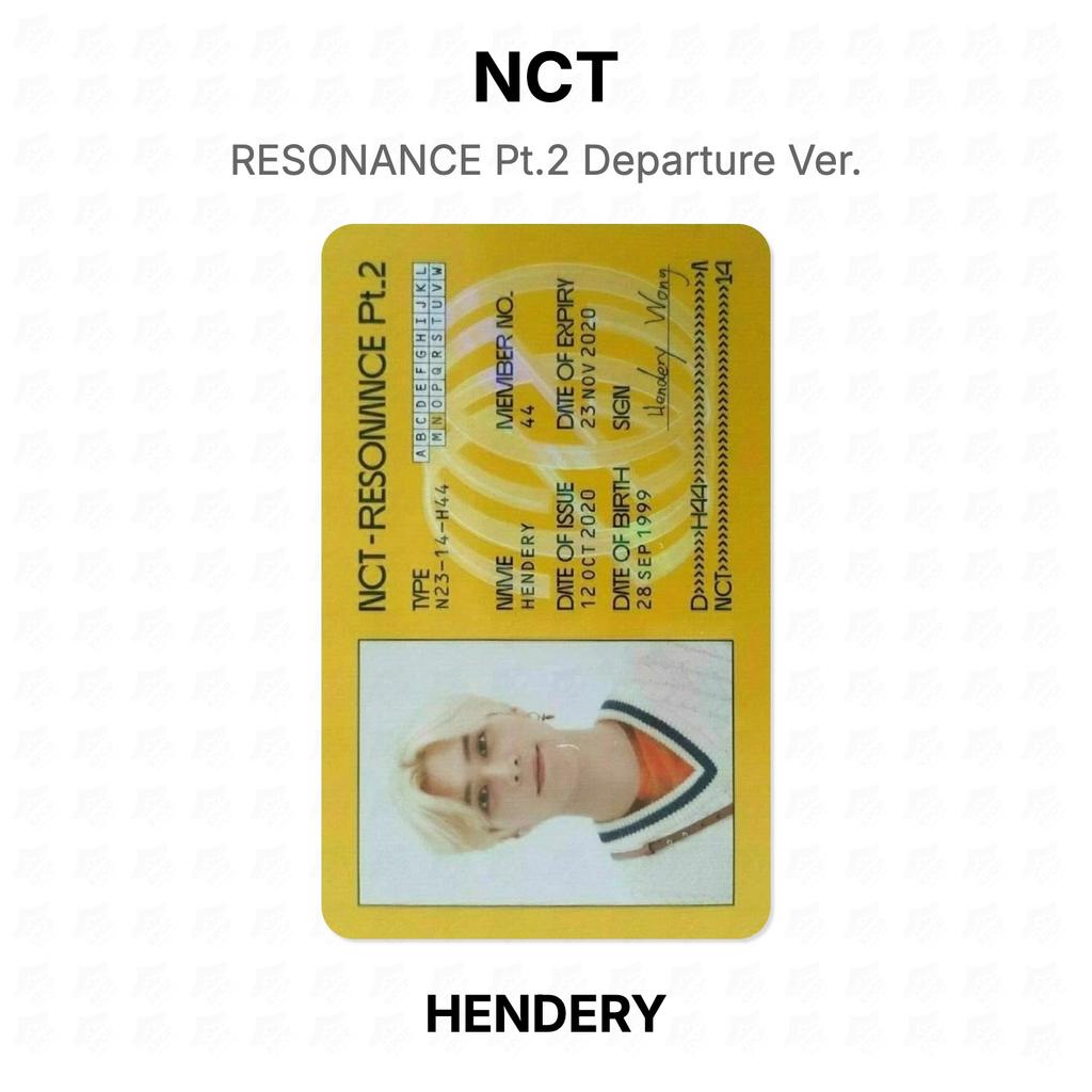 NCT RESONANCE Pt.2 Departure Ver. Official Photocard