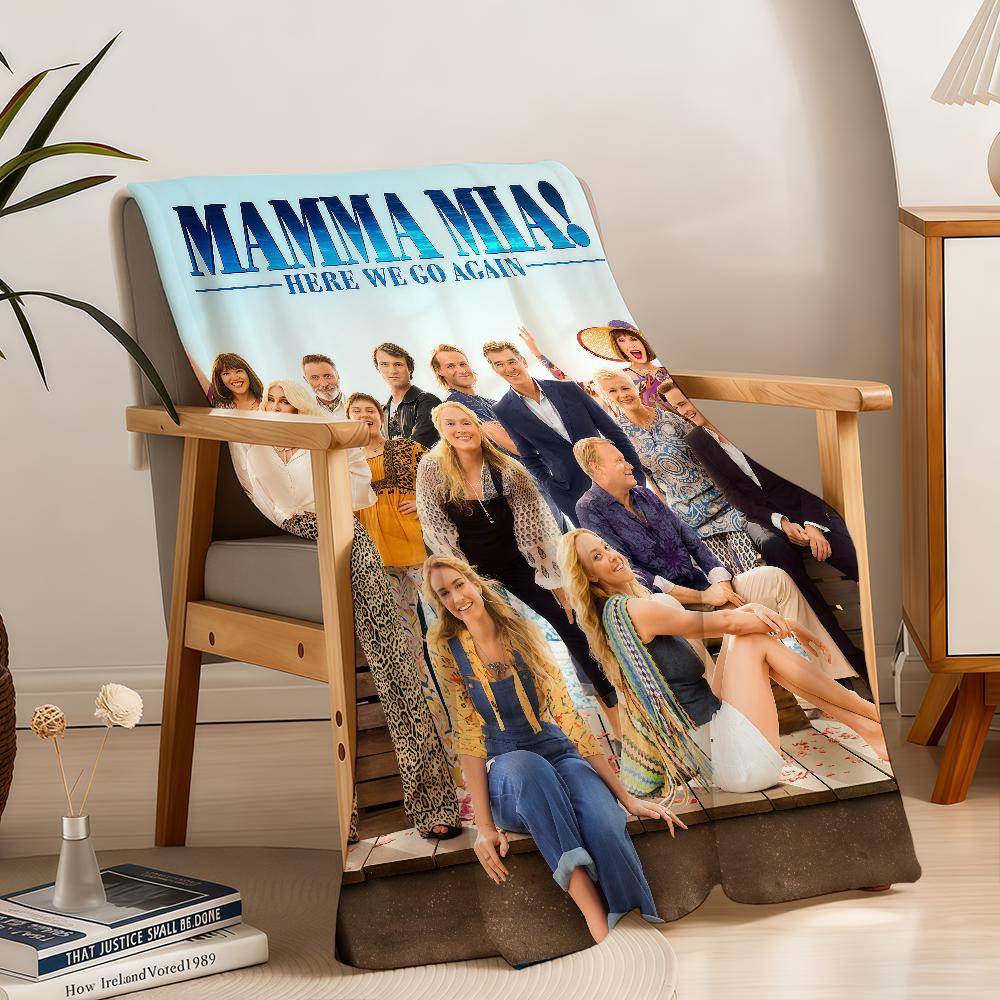 Mamma Mia Here We Go Again Blanket Throw Super Cosy Plush Living Room Sofa Couch Childish Birthday Gifts