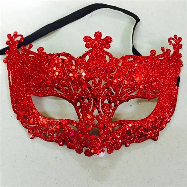 Princess Venice Mask Christmas Party Ball Mask Halloween Masquerade Performance Half Face Fox Sequin Lace Mask
