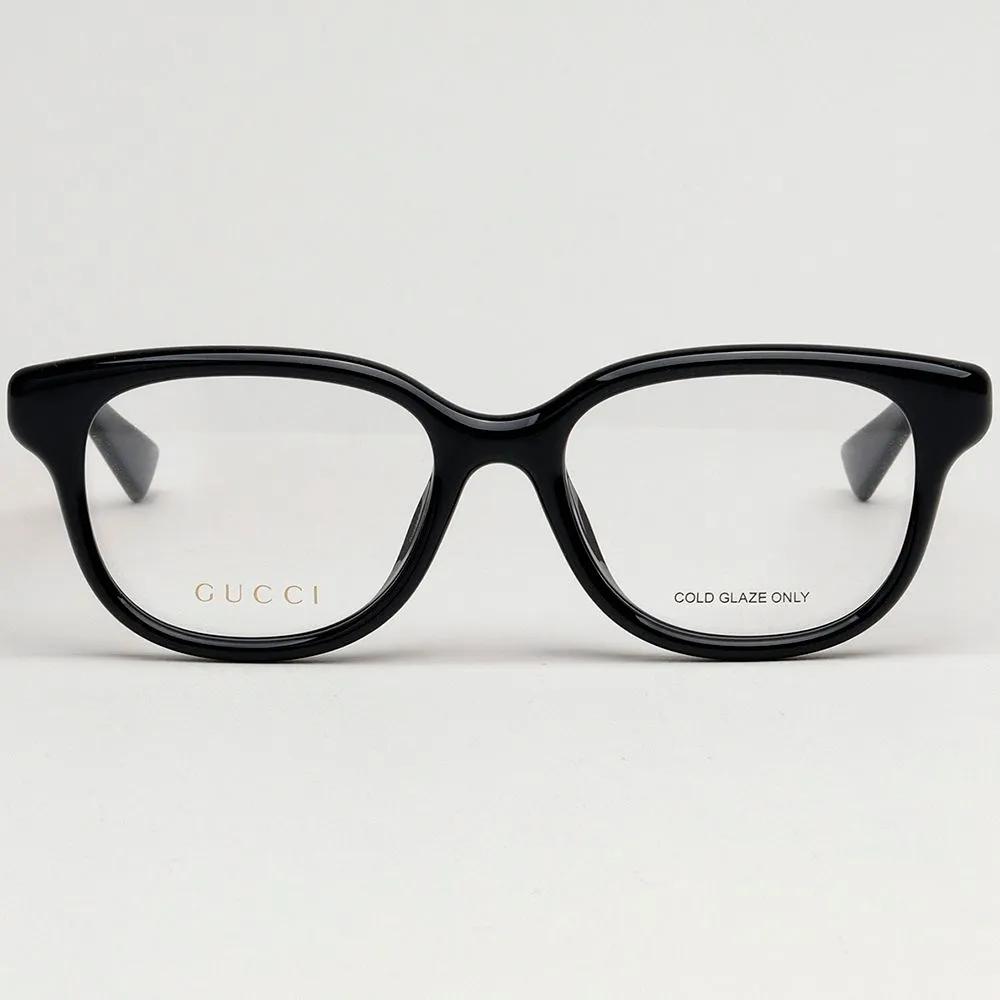 Gucci Eyeglass Frames GG1833OK 001 Black Horn-rimmed Fashion Glasses for Women and Men