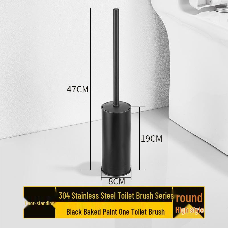 Nerezová ocel Stojací sada WC štětky - Štětka pro čištění bez mrtvého úhlu