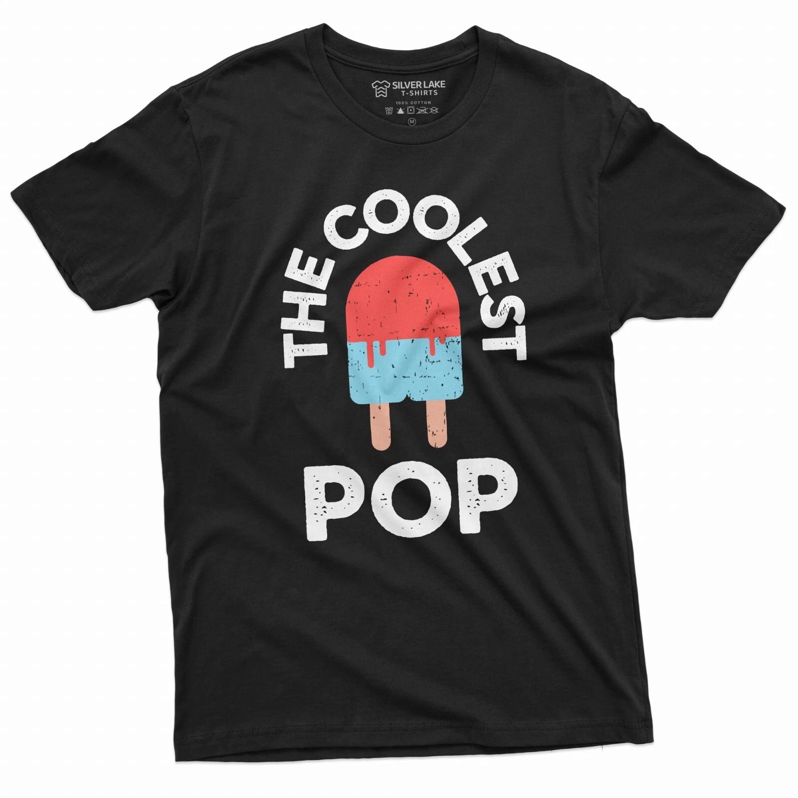 Men s Coolest Pop Tee Shirt Fathers day Grandpa Papa Tee Shirt Pops Gift Tee S
