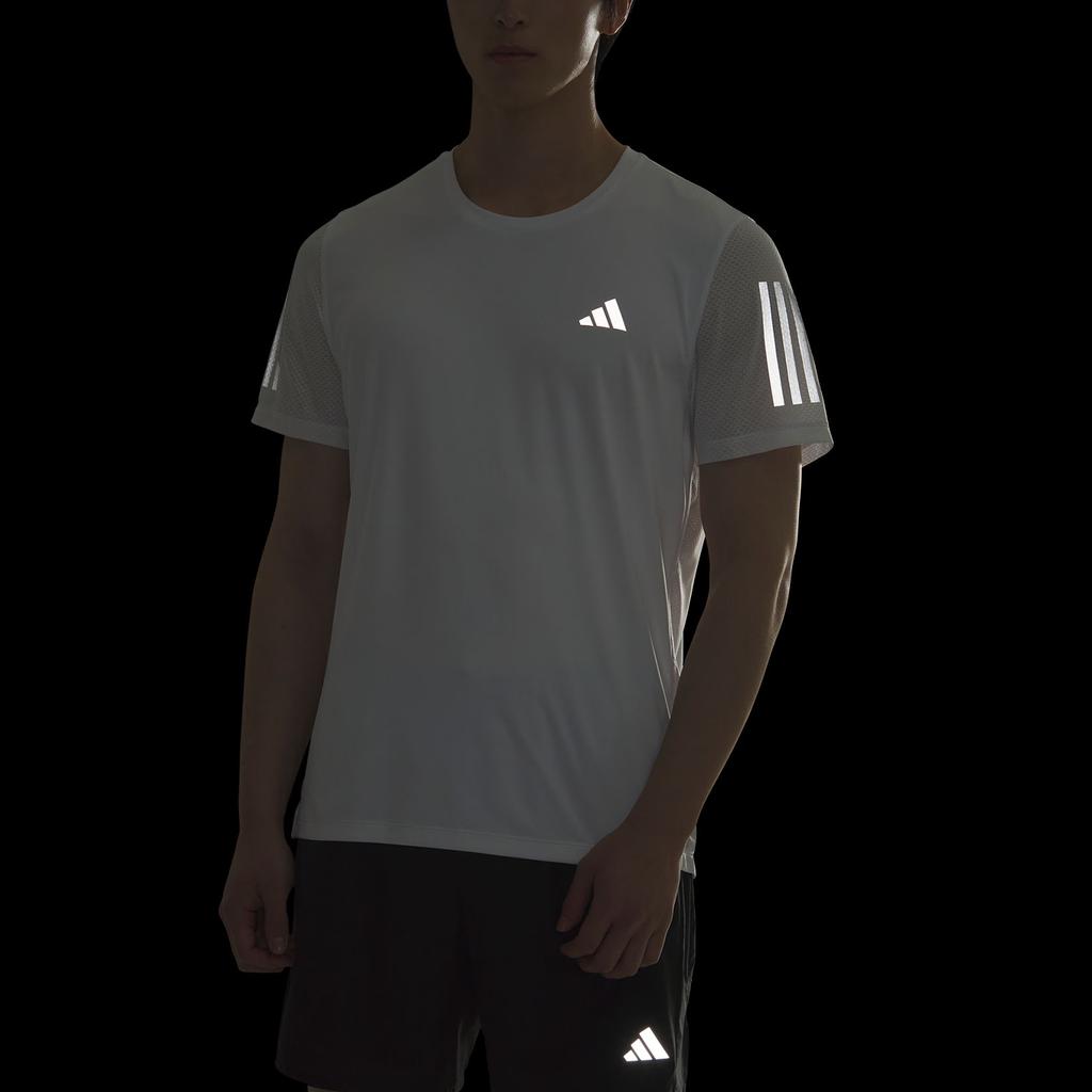 Adidas Own The Run Climacool Cooler Running Quick-Dry Breathable T-Shirt Men Tops White Dark-Silver-Gray JY6981