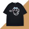 Hachiware On The Toilet Tshirt for Unisex Women Funny Cotton Short Sleeve Round Neck Tshirt Humor T Shirt Loose Casual Clothes