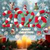 2026 Christmas Static Window Decals - Festive Glass Stickers For Home/Car/Door, Holiday Decorations, Santa Claus Snowman