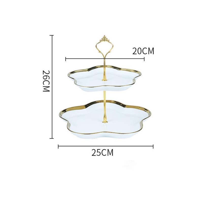 Multi-layers Iron Ceramic Fruit Plate Living Room Hoom Snack Plate Candy Bowls Nordic Dessert Shelf Rack Table Decor Fruit Plate Basket Snacks Tray