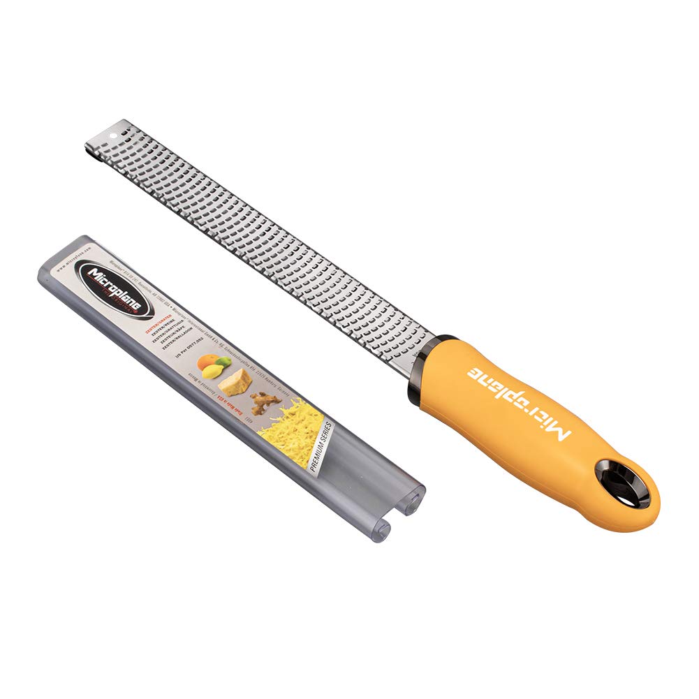 Microplane Premium Classic Series Zester 46620 Kitchen [Microplane] Grater, Grater, Yellow, [Used]