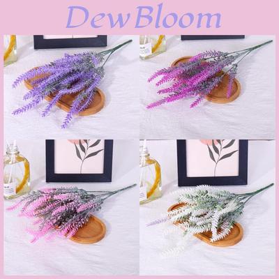 Lavender Flocked Artificial Silk Flowers For Wedding Decor And Home Styling
