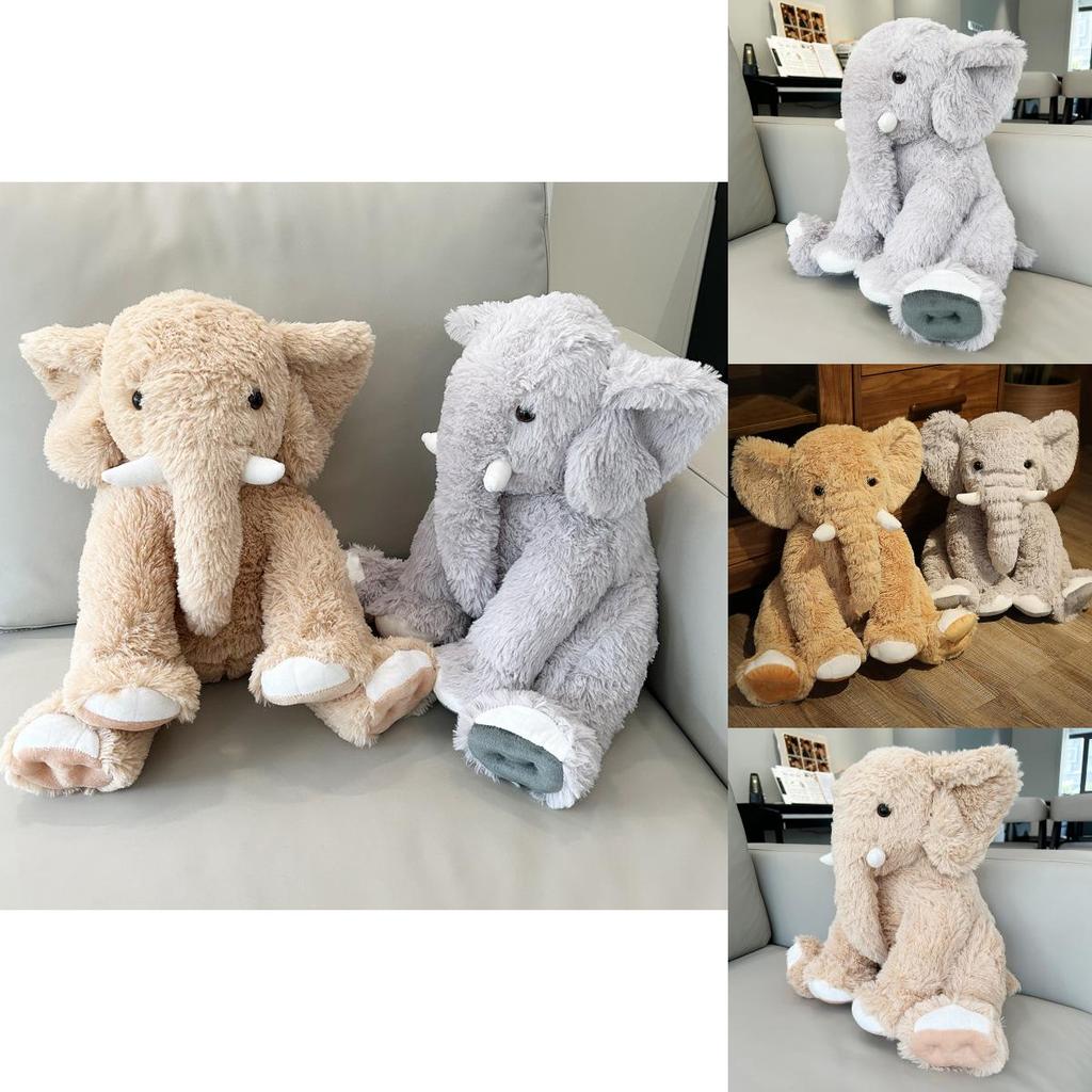 Huggable Plush Elephant Pillow Stuffed Toy For Children Super Soft Short Plush Material
