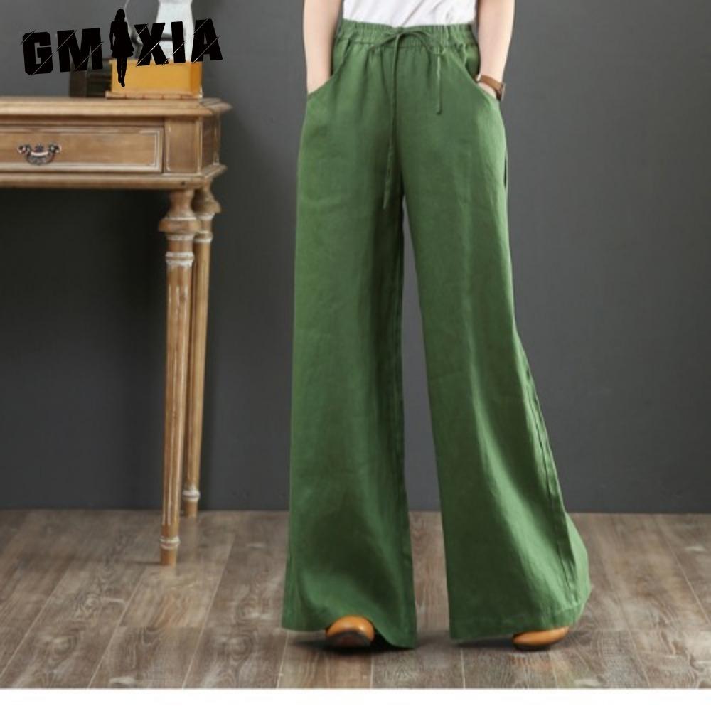 

GMXIA Женские модные повседневные брюки и капри с однотонным принтом XXXL армия зеленый