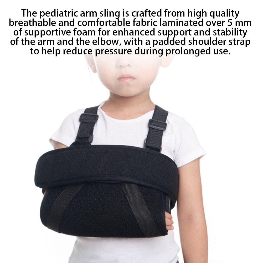 Adjustable Arm Sling Pediatric Toddlers Arm Support Brace Wrist Sprain Fracture Care L